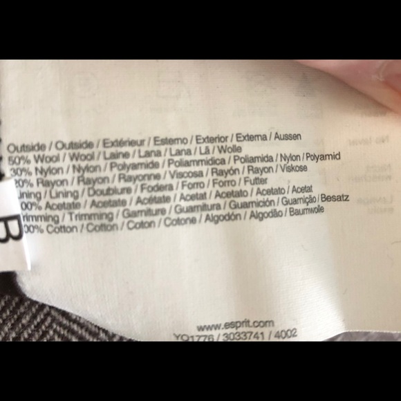 Brown Tweed Wool Pinafore Dress - Esprit - 8 - Picture 4 of 11